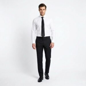 CRAVATE EN SOIE UNI SLIM