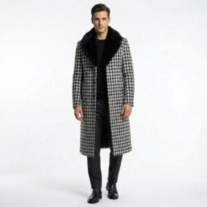 MANTEAU PIED DE POULE