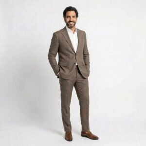 COSTUME EN LAINE MÉLANGÉE