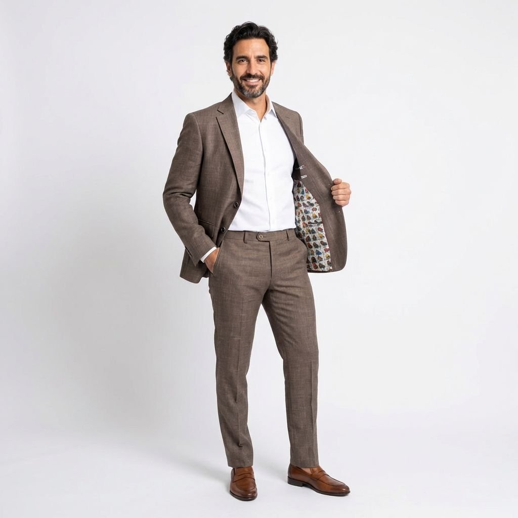 COSTUME EN LAINE MÉLANGÉE