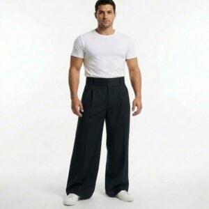 PANTALON LARGE TAILLE HAUTE